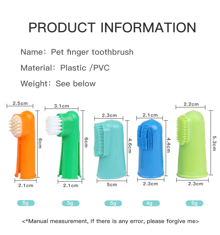 Pet Finger Toothbrush — Oral Cleaning Tool for Cats & Dogs - Paw Luxe