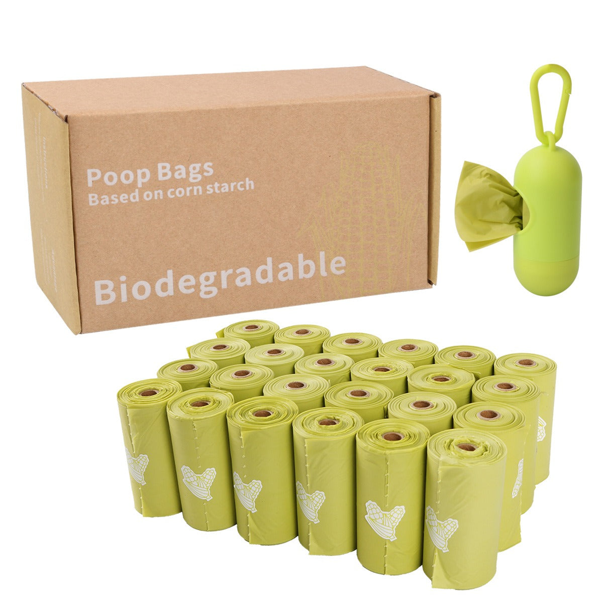 Corn Starch Biodegradable Pet Poop Bags - Paw Luxe