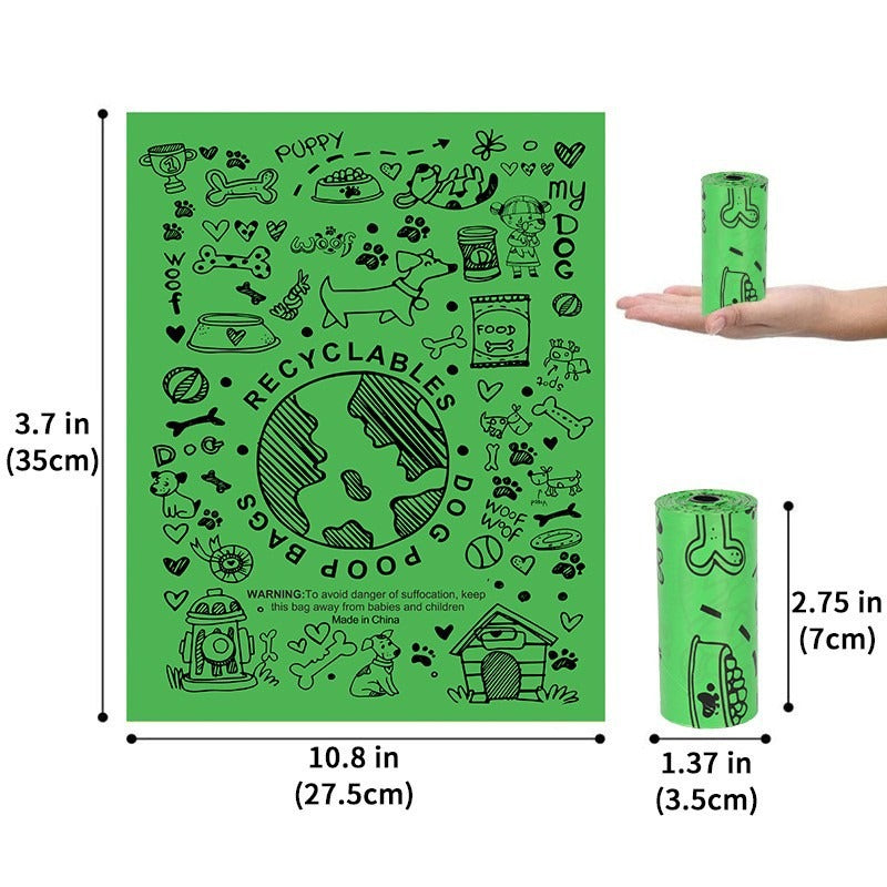 Biodegradable Dog Poop Bags — Single Roll - Paw Luxe