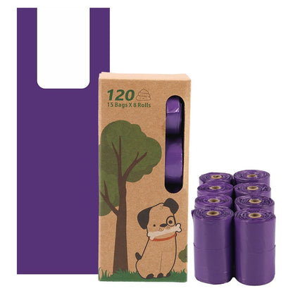 Biodegradable Purple Pet Vest Poop Bags - Paw Luxe