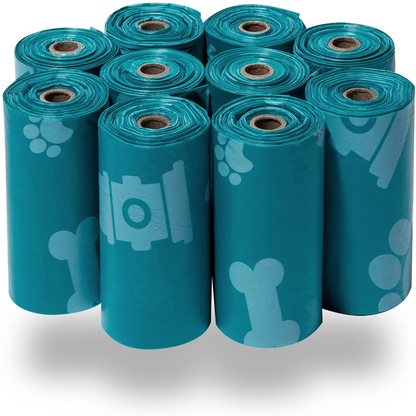Ultra-Durable Dog Poop Bags (360-Count) – Leak-Proof & Tear-Resistant Waste Bags for Outdoor Walks, Travel & Puppy Cleanup – Easy-Use Rolls in Stylish Turquoise