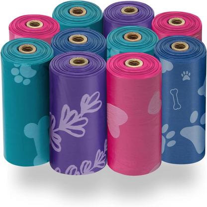 Ultra-Durable Dog Poop Bags (360-Count) – Leak-Proof & Tear-Resistant Waste Bags for Outdoor Walks, Travel & Puppy Cleanup – Easy-Use Rolls in Stylish Turquoise