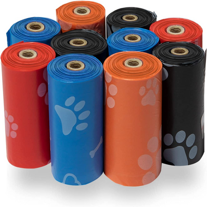 Ultra-Durable Dog Poop Bags (360-Count) – Leak-Proof & Tear-Resistant Waste Bags for Outdoor Walks, Travel & Puppy Cleanup – Easy-Use Rolls in Stylish Turquoise