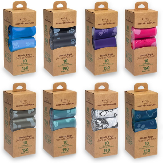 Ultra-Durable Dog Poop Bags (360-Count) – Leak-Proof & Tear-Resistant Waste Bags for Outdoor Walks, Travel & Puppy Cleanup – Easy-Use Rolls in Stylish Turquoise